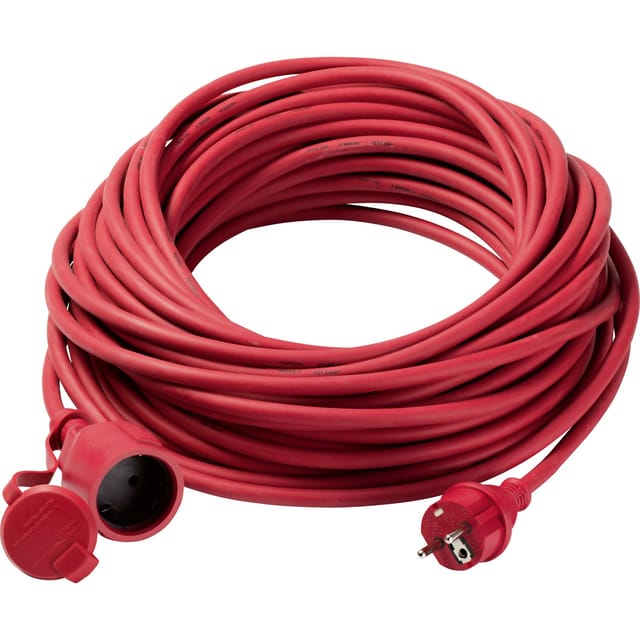 Verlängerungskabel 25 m Rot H05RR-F 3G1,5