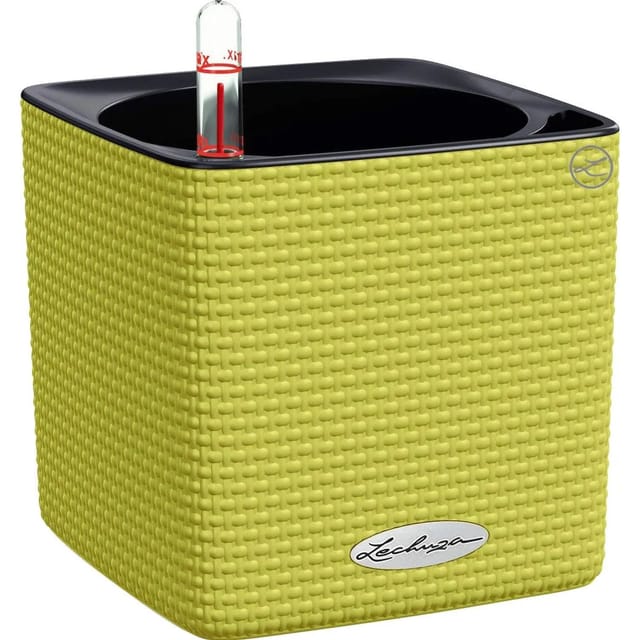 Lechuza® Pflanzgefäß Cube Color 14 cm x 14 cm x 14 cm Limettengrün