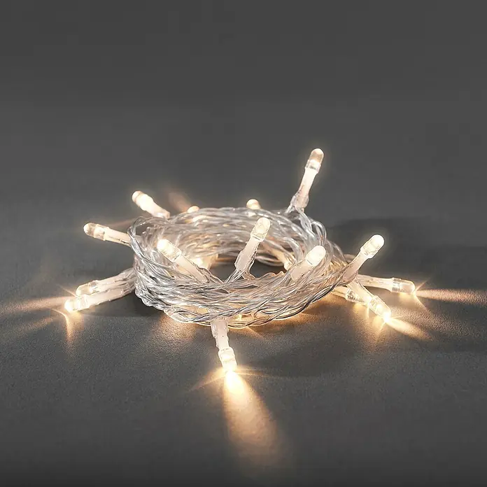 Konstsmide LED-Batterie-Lichterkette 10 Lichter Warmweiß