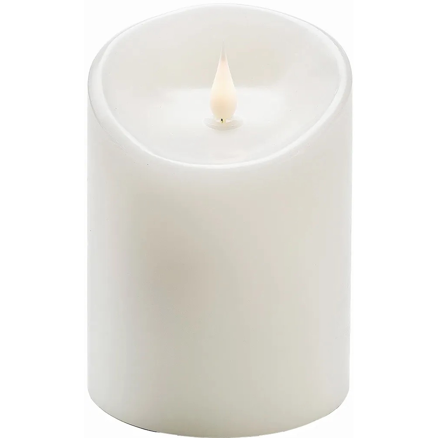 Konstsmide LED Echwachskerze 3D Flamme Höhe 14 cm Timer