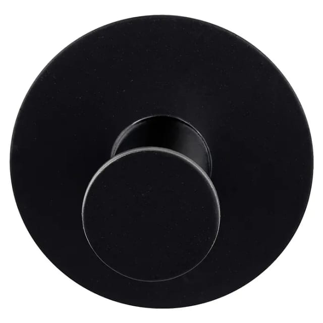 Wenko Wandhaken Celano Rostfrei Ø 5 cm x 3,3 cm Schwarz