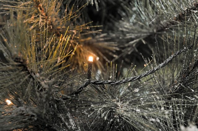Konstsmide LED Lichterkette 160 bernsteinfarbene LEDs innen und außen