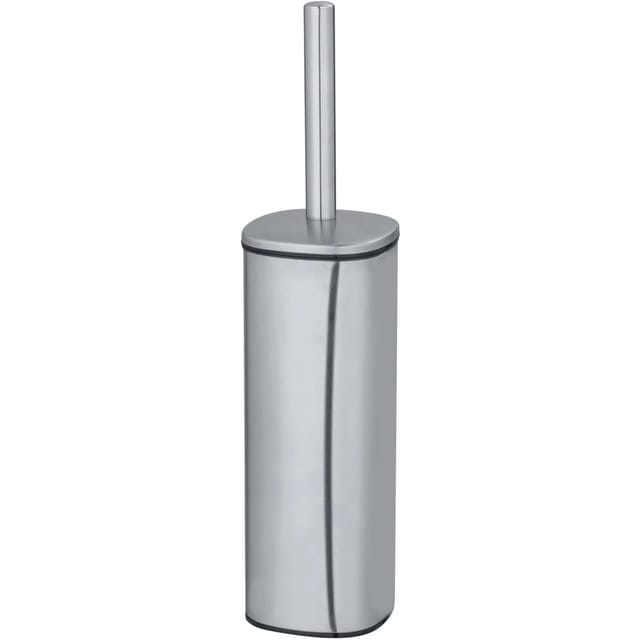 Wenko WC-Bürstenhalter Alassio Ø 9,3 cm x 39,2 cm Silber Matt