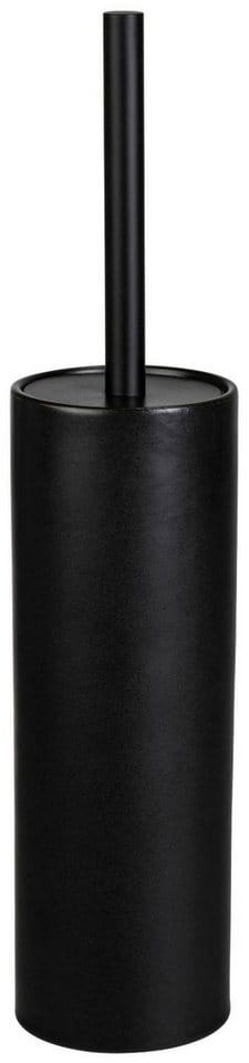 Wenko WC-Garnitur Casoli mit Silikon-Bürstenkopf Ø 9,1 cm x 40 cm Schwarz