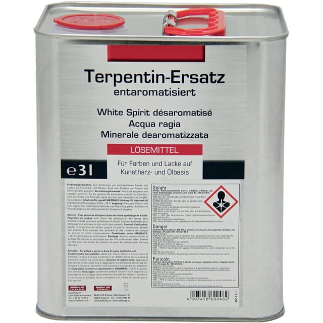 Terpentinersatz entaromatisiert 3,