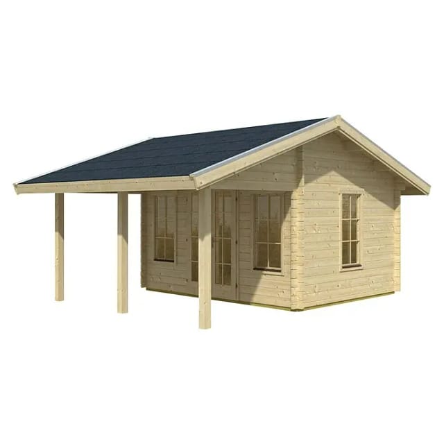 Skan Holz Freizeithaus Luzern 380 cm x 300 cm Natur