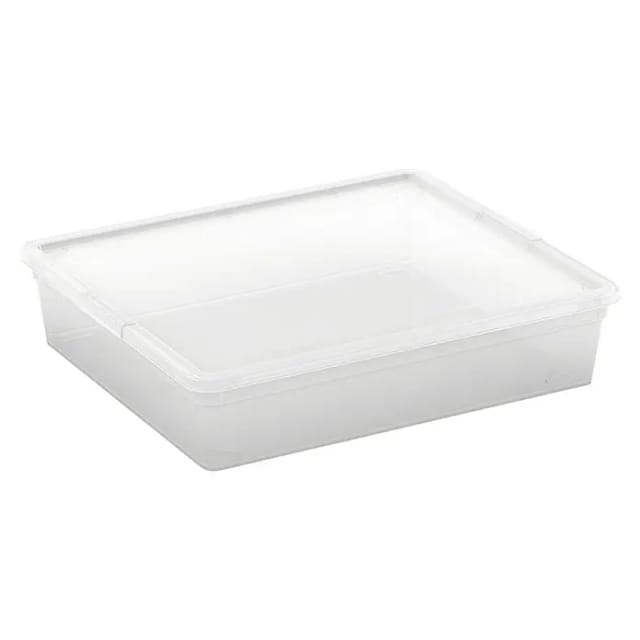 Aufbewahrungsbox C Flat mit Deckel Transparent