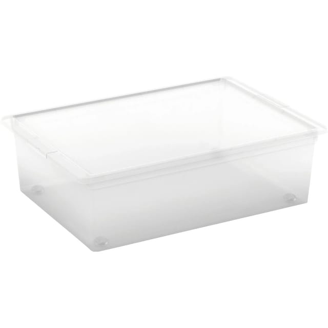 KIS Aufbewahrungsbox C L mit Deckel 4 Rollen Transparent