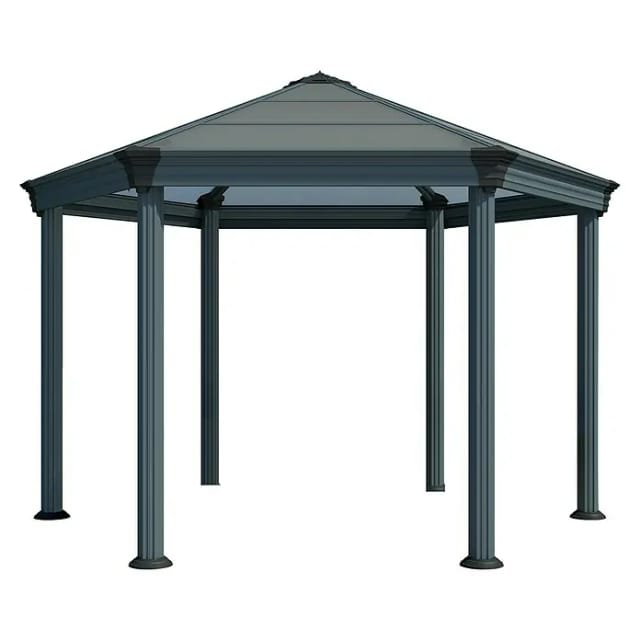 Palram - Canopia Gartenpavillon Roma 4.1 x 3.6 Anthrazit