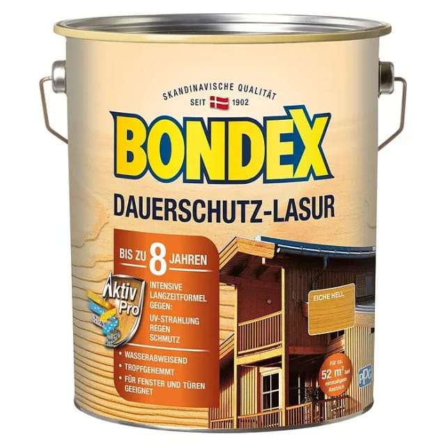 Bondex Dauerschutz-Lasur Eiche Hell 4,