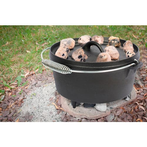 El Fuego Dutch-Oven Gusseisen 3,5, Deckel 1, Schwarz