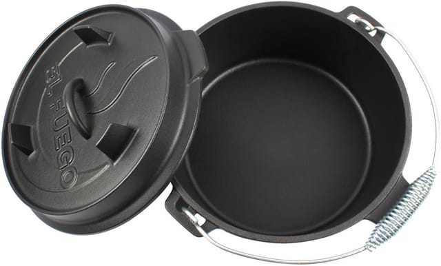 El Fuego Dutch-Oven Gusseisen 5,6, Deckel 1,7, Schwarz