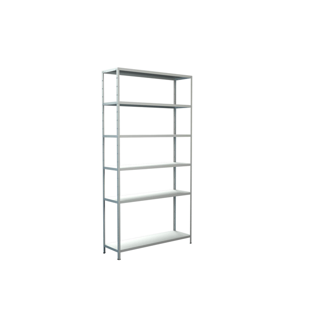 Schulte Steck-Grundregal 230 cm x 120 cm x 35 cm Weiß