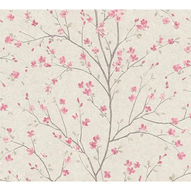 A. S. Creation Vliestapete Metropolitan Stories II Mio Kirschblüten Rosa FSC®