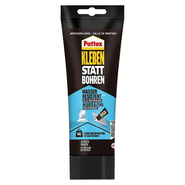 Pattex Montagekleber Kleben statt Bohren Wasserresistent Baukleber 340 g