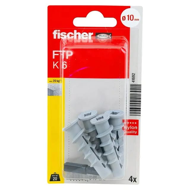 Fischer Turbo Porenbetondübel FTP K 6 K (4 ST)