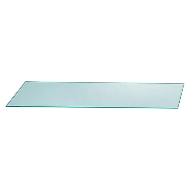 Kristall-Form Glasablage Klarglas 60 cm x 14 cm Geschraubt