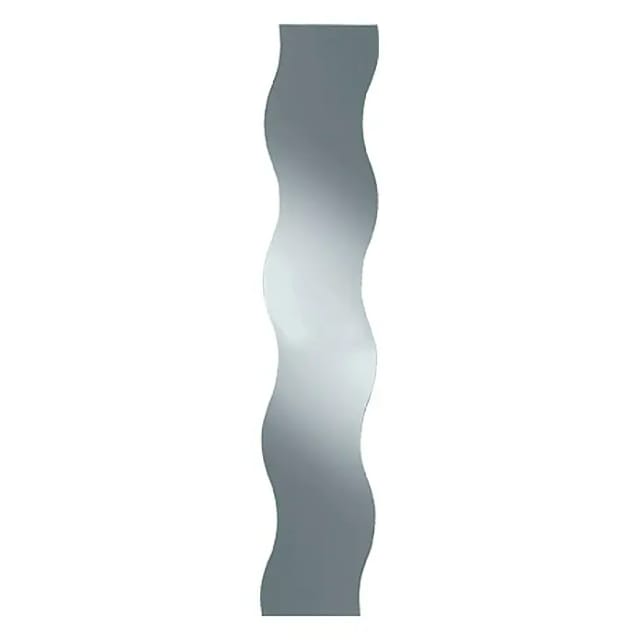 Kristall-Form Spiegel Wave 29 cm x 150 cm Hochformat C-Kante