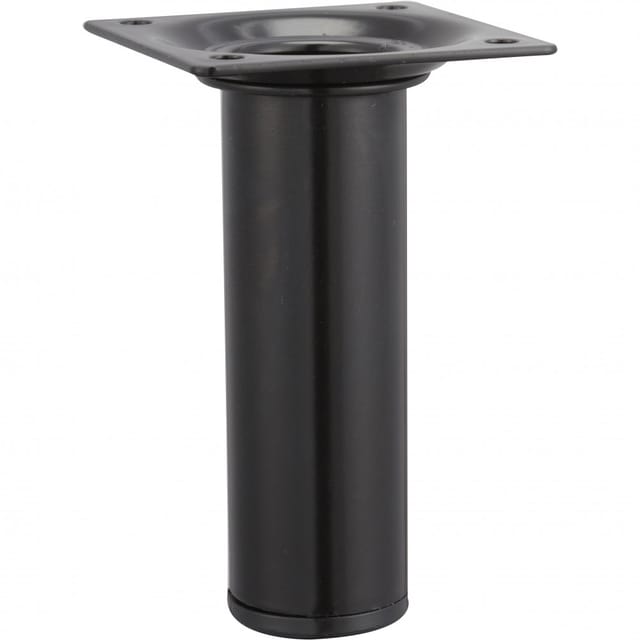 Hettich Tischbein Ø 30 mm x 100 mm Schwarz