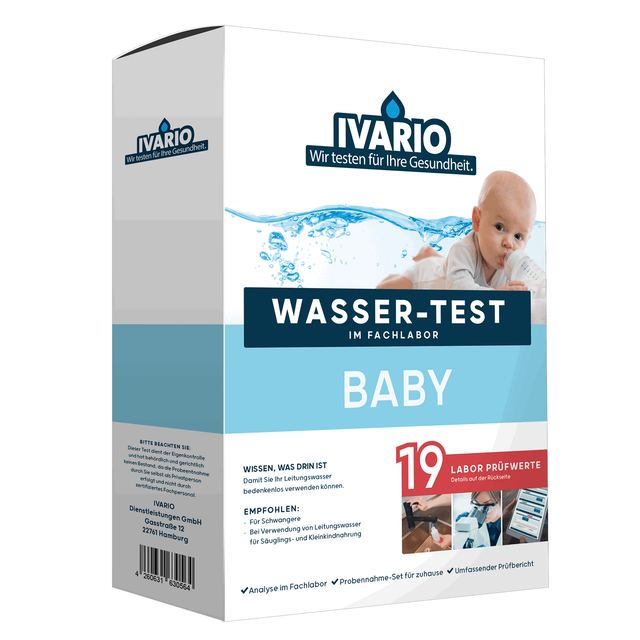 Ivario Wassertest Baby 19 Prüfwerte