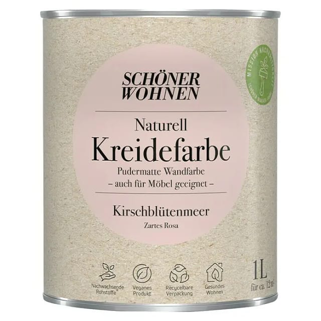 Schöner Wohnen Kreidefarbe Naturell Kirschblütenmeer 1,