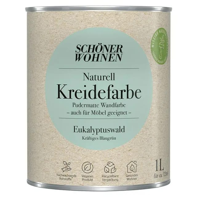 Schöner Wohnen Kreidefarbe Naturell Eukalyptuswald 1,