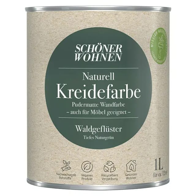 Schöner Wohnen Kreidefarbe Naturell Waldgeflüster 1,