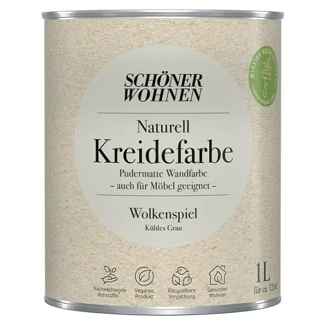 Schöner Wohnen Kreidefarbe Naturell Wolkenspiel 1,