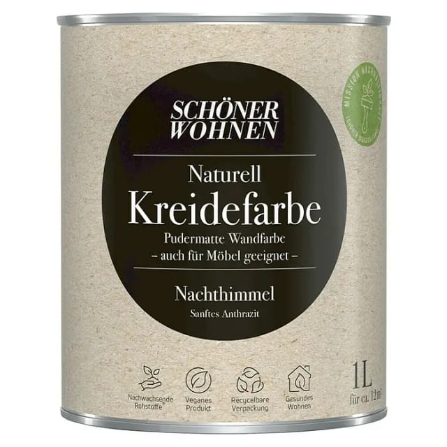 Schöner Wohnen Kreidefarbe Naturell Nachthimmel 1,