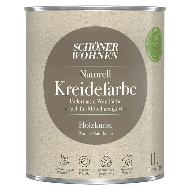 Schöner Wohnen Kreidefarbe Naturell Holzkunst 1,