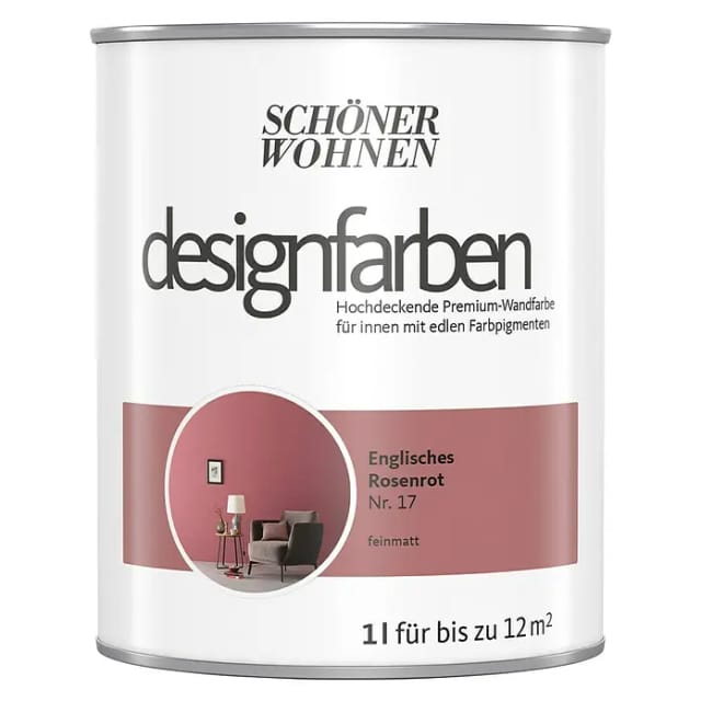 Schöner Wohnen Designfarben Englisches Rosenrot 1,