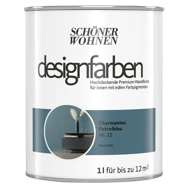 Schöner Wohnen Designfarben Charmantes Petrolblau 1,