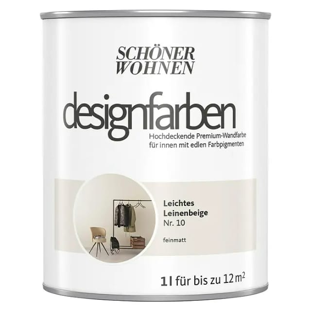 Schöner Wohnen Designfarben Leichtes Leinenbeige 1,