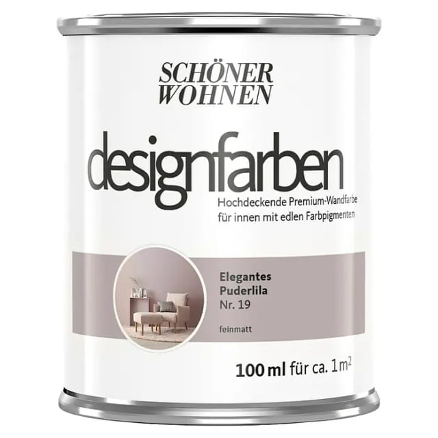 Schöner Wohnen Designfarben Elegantes Puderlila 100 ml