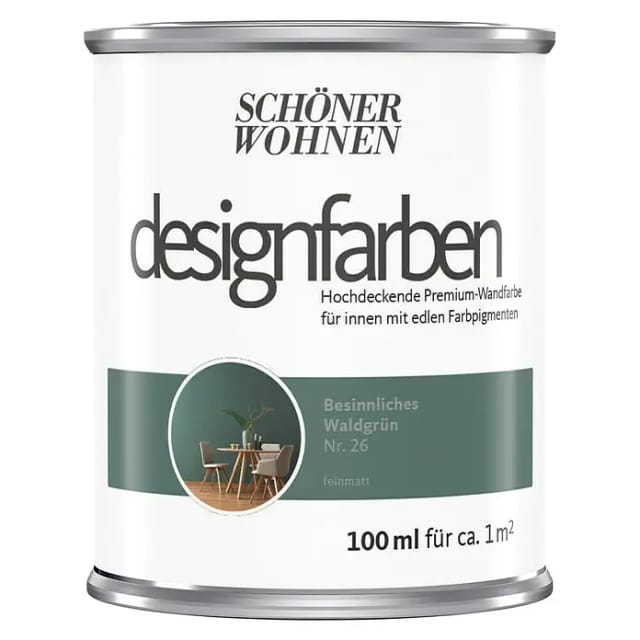 Schöner Wohnen Designfarben Besinnliches Waldgrün 100 ml
