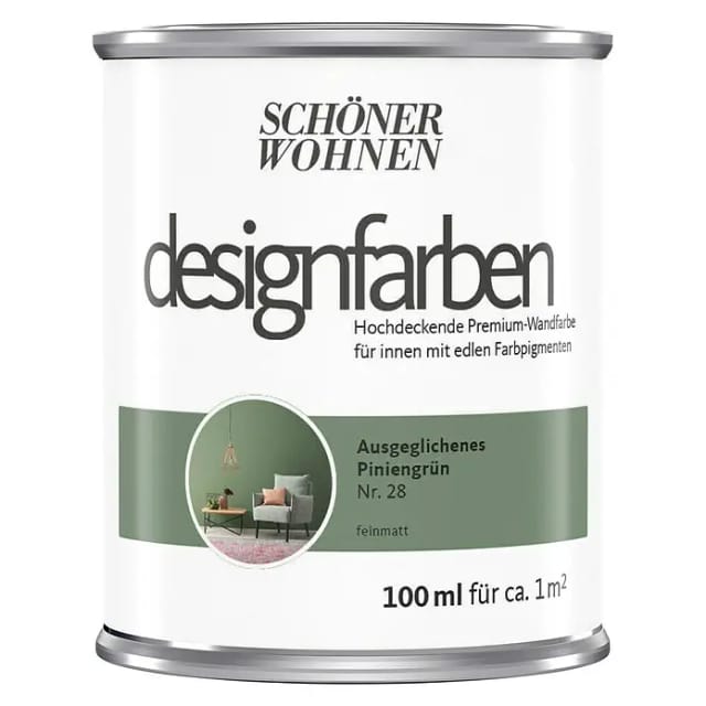 Schöner Wohnen Designfarben Ausgeglichenes Piniengrün 100 ml