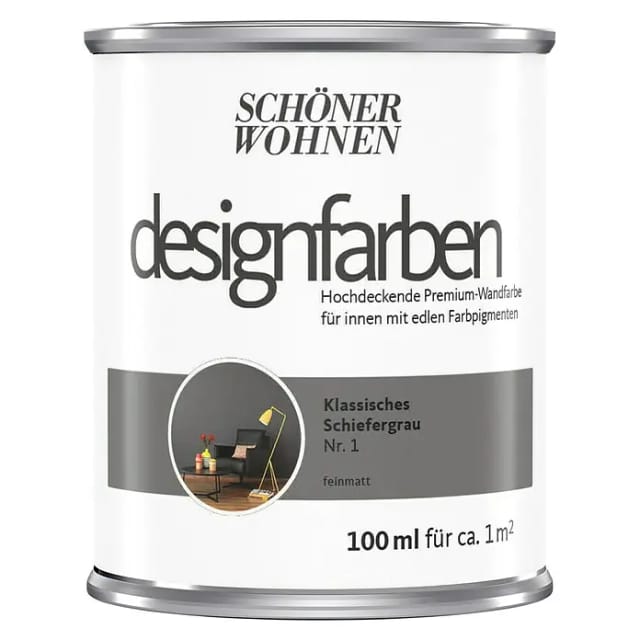 Schöner Wohnen Designfarben Klassisches Schiefergrau 100 ml
