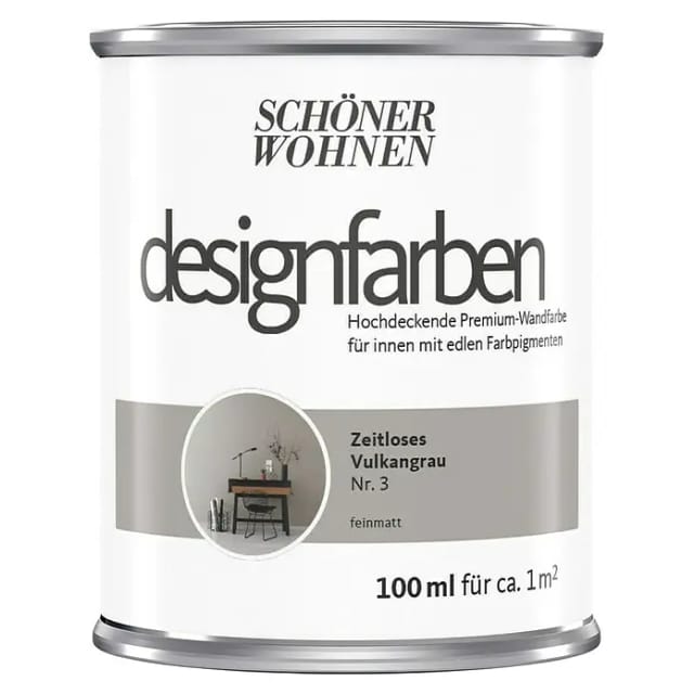 Schöner Wohnen Designfarben Zeitloses Vulkangrau 100 ml