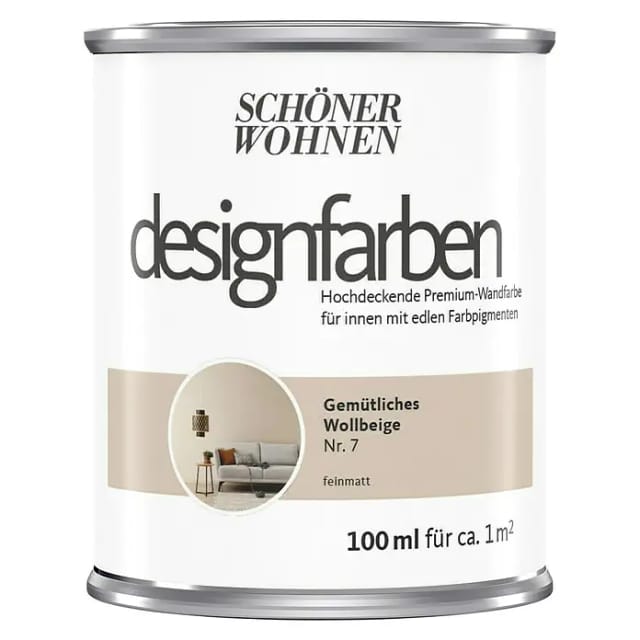 Schöner Wohnen Designfarben Gemütliches Wollbeige 100 ml
