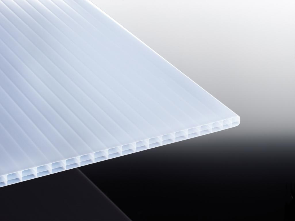 Pc-stegdreifachplatte 16 Mm 1200 X 2000 Mm Weiß-opal
