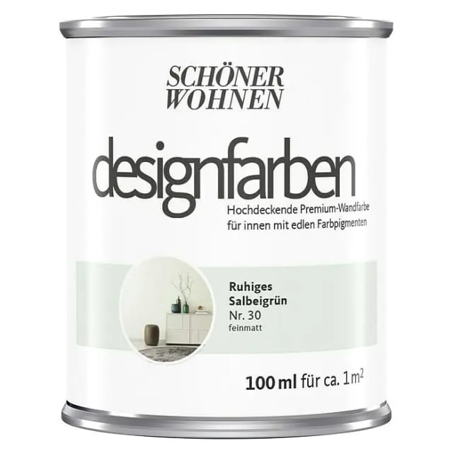 Schöner Wohnen Designfarben Ruhiges Salbeigrün 100 ml