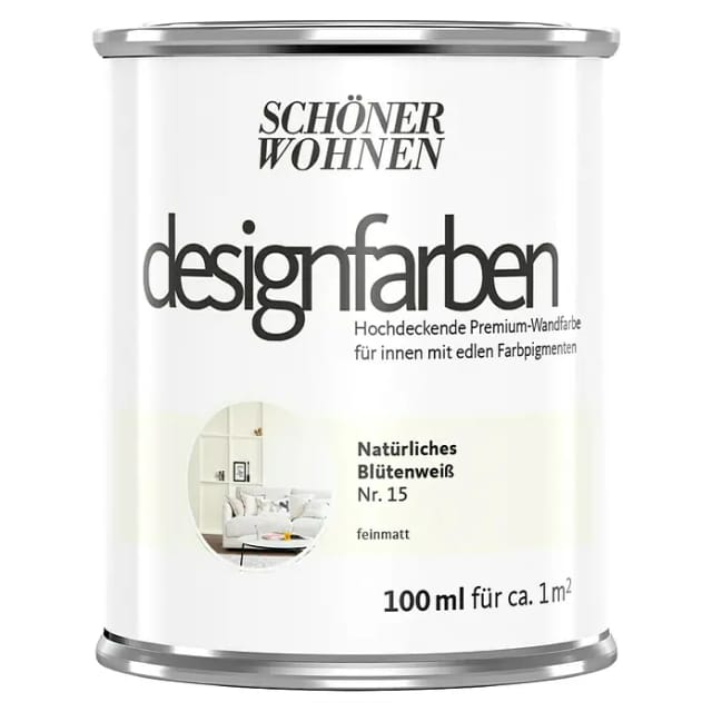 Schöner Wohnen Designfarben Natürliches Blütenweiß 100 ml