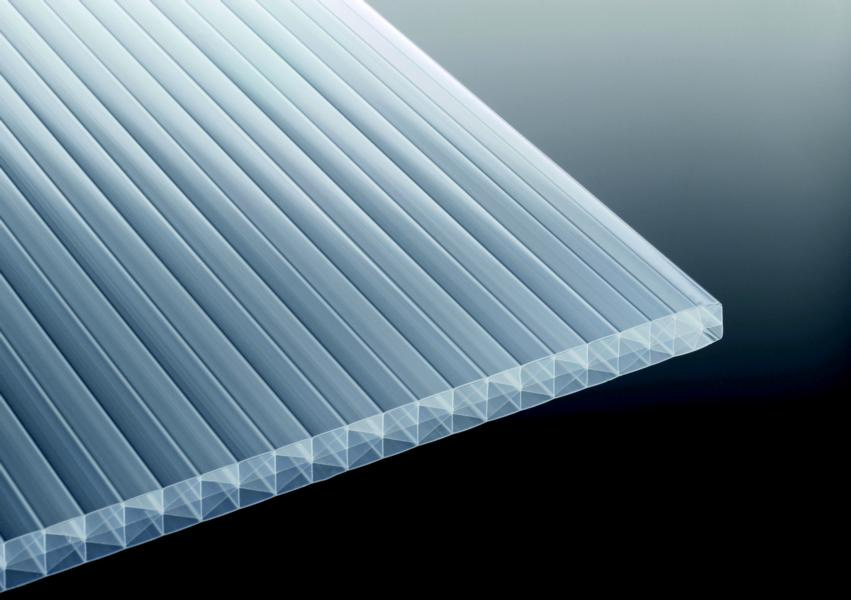 Pc-stegfünffachplatte Heatbloc 980 X 6000 Mm Weiß-opal, 25 Mm