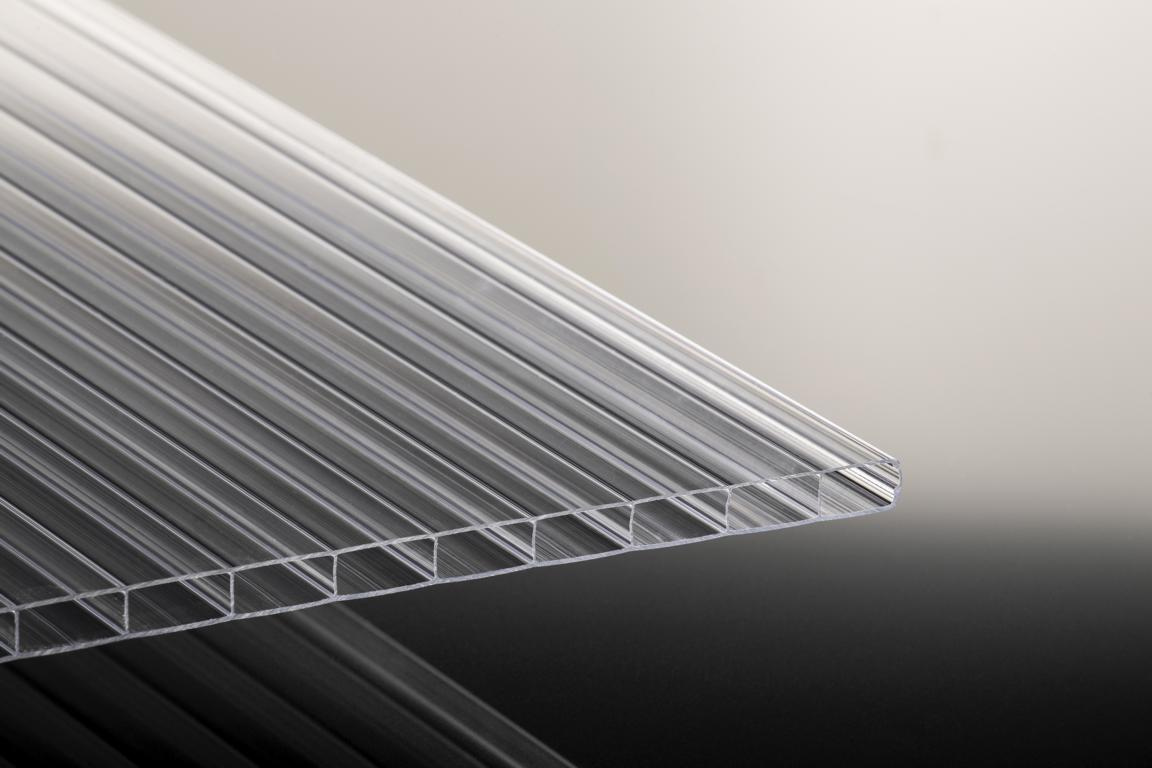 Pc-stegdoppelplatte Poly 980 X 4000 Mm Glasklar 16 Mm