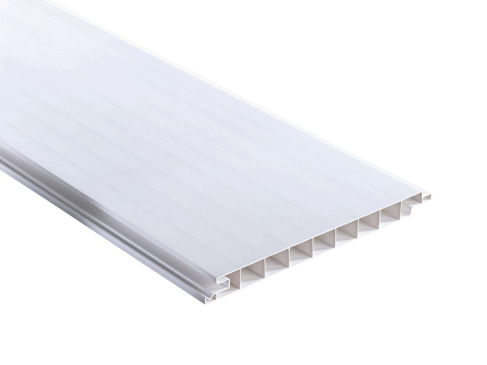 Pvc-verkleidungspaneel 17 Mm Vp200 Glatt Weiß 200x6000 Mm
