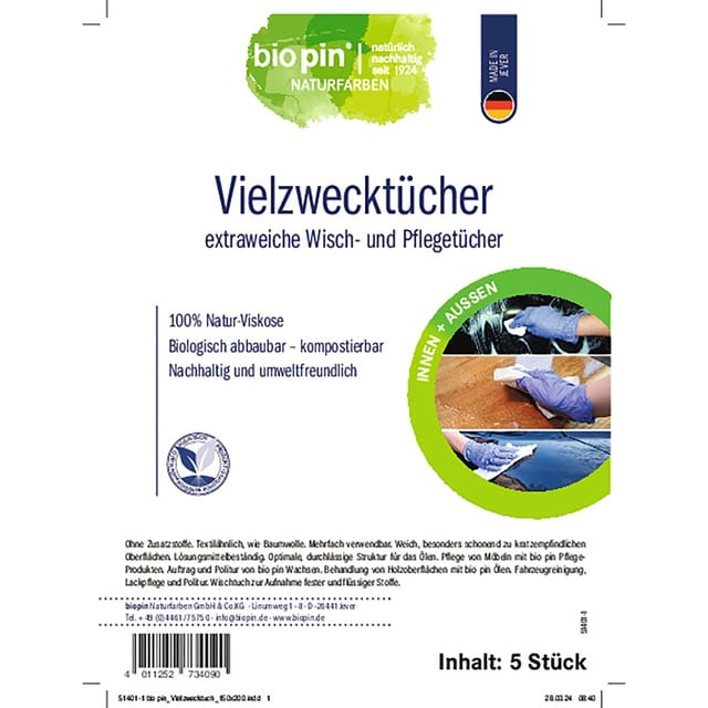 Biopin Vielzwecktuch 5 Stück