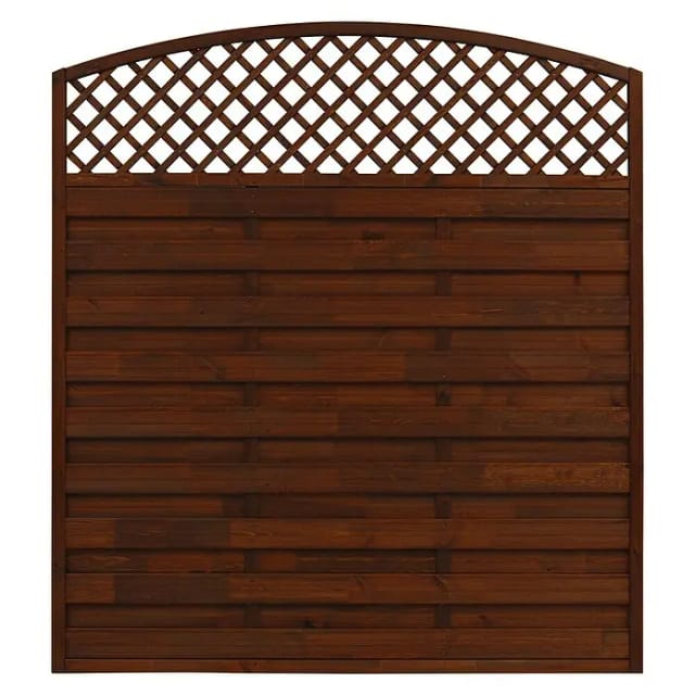 Sichtschutzzaun Element Bordeaux Braun 180/195 cm x 180 cm