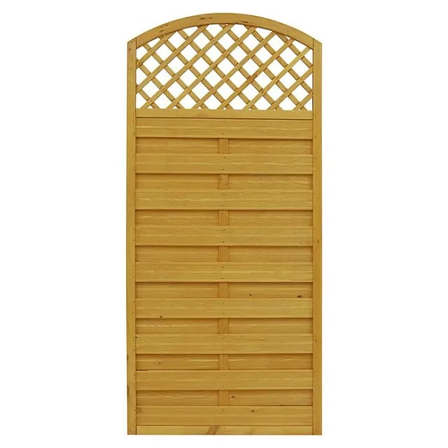 Sichtschutzzaun Element Bordeaux Pinienfarben 180/195 cm x 90 cm