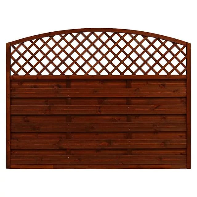 Sichtschutzzaun Element Bordeaux Braun 120/135 cm x 180 cm