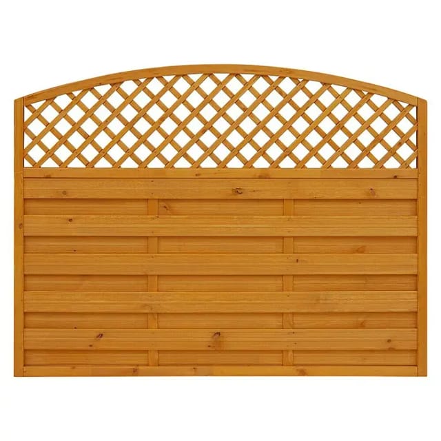 Sichtschutzzaun Element Bordeaux Pinienfarben 120/135 cm x 180 cm